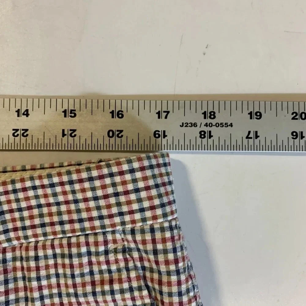 J.‎ Crew Men's Searsucker 100% Cotton Flat Front Slash Pocket Pants Size 34x30